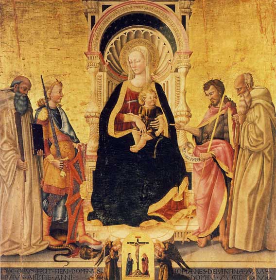 Madonna-col-Bambino-fra-i-santi—Neri-di-Bicci—Arezzo-chiesa-di-S Madonna-col-Bambino-fra-i-santi---Neri-di-Bicci---Arezzo-chiesa-di-S