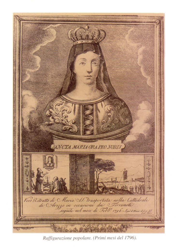 madonna del conforto – antica stampa