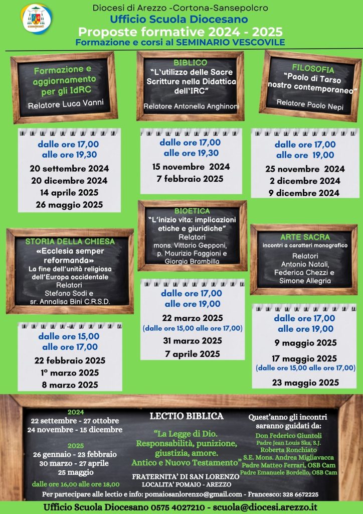 Locandina Ufficio scuola incontri 2024 – 2025